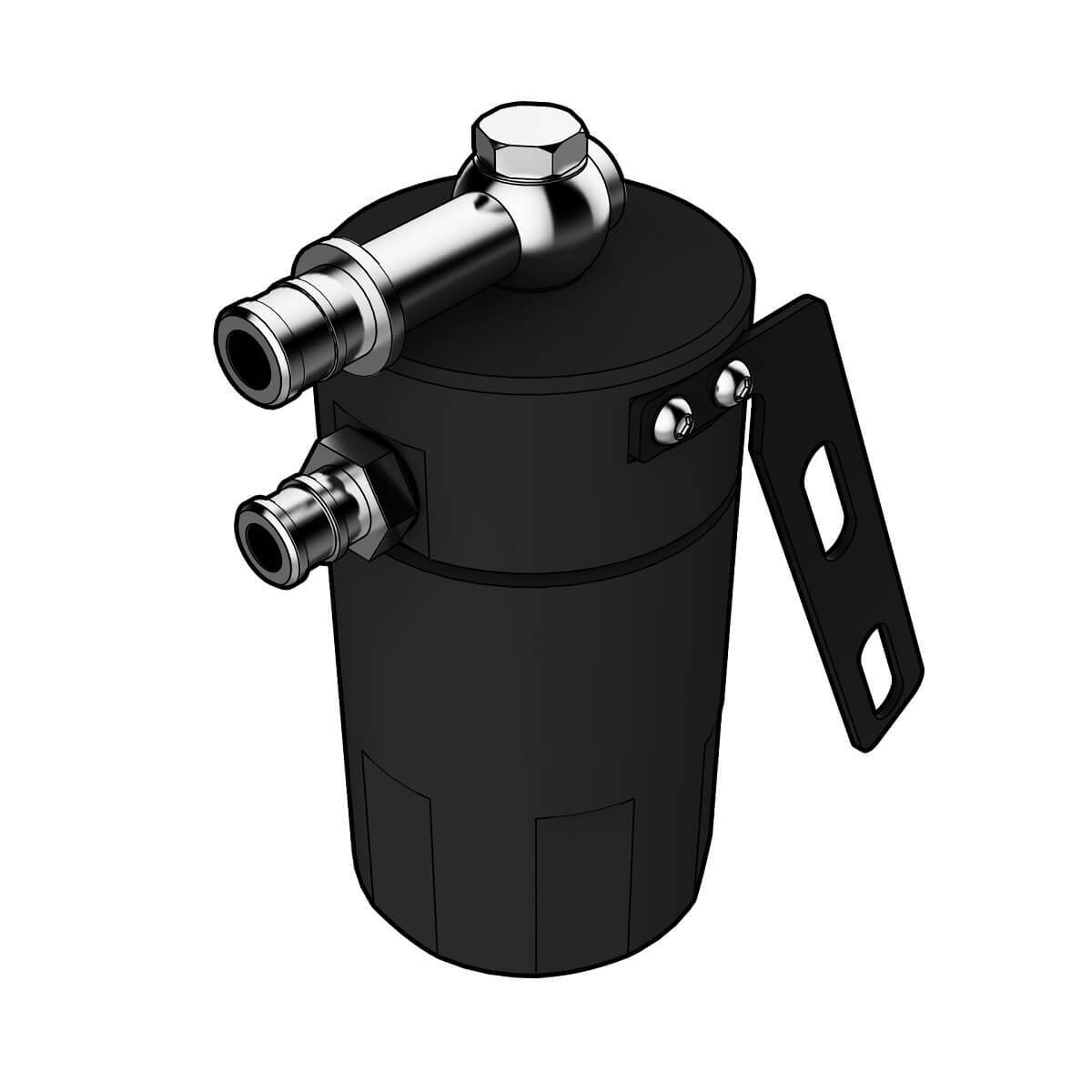 SAAS-Oil-Catch-Tank-Ls1-Baffled-Black-Billet-500ml-|-ST1012