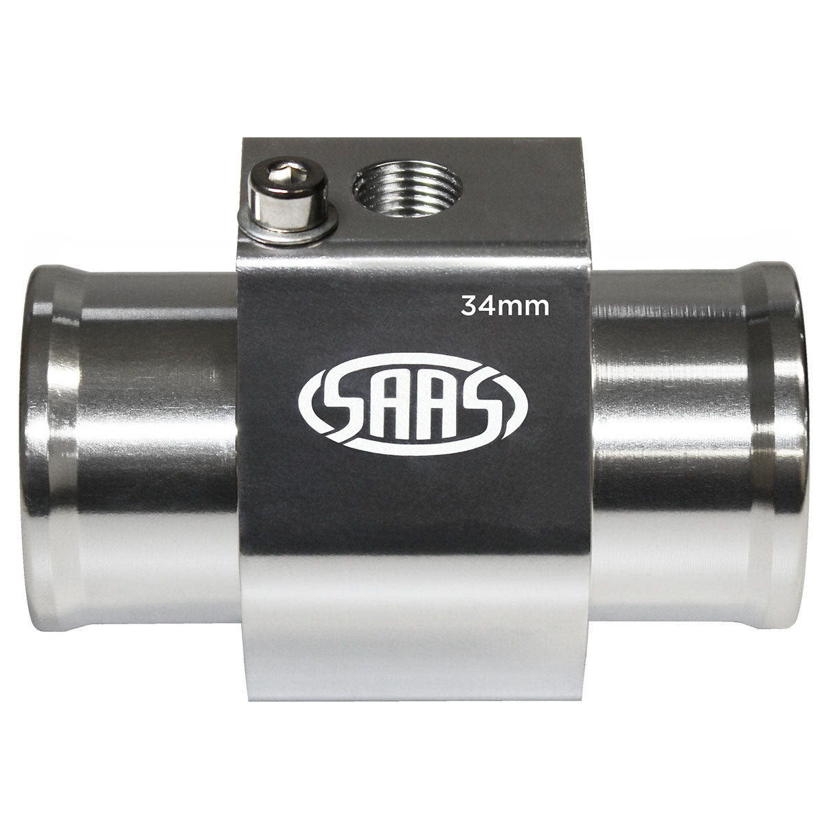 SAAS-Water-Temp-Adapter-Rad-Hose-34mm-Alum-|-SWTA34