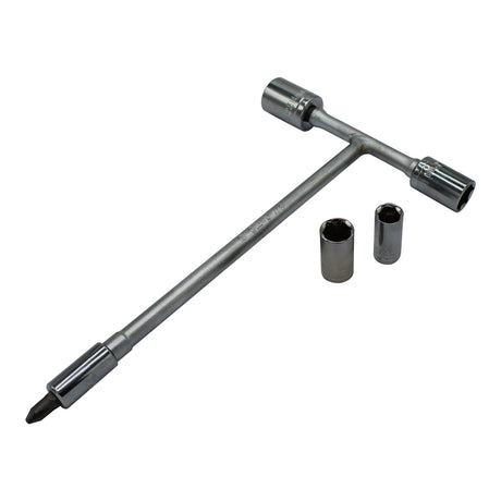 WHITES MINI T-HANDLE SOCKET SET 6/8/10/12/14MM +PHILLIPS#2
