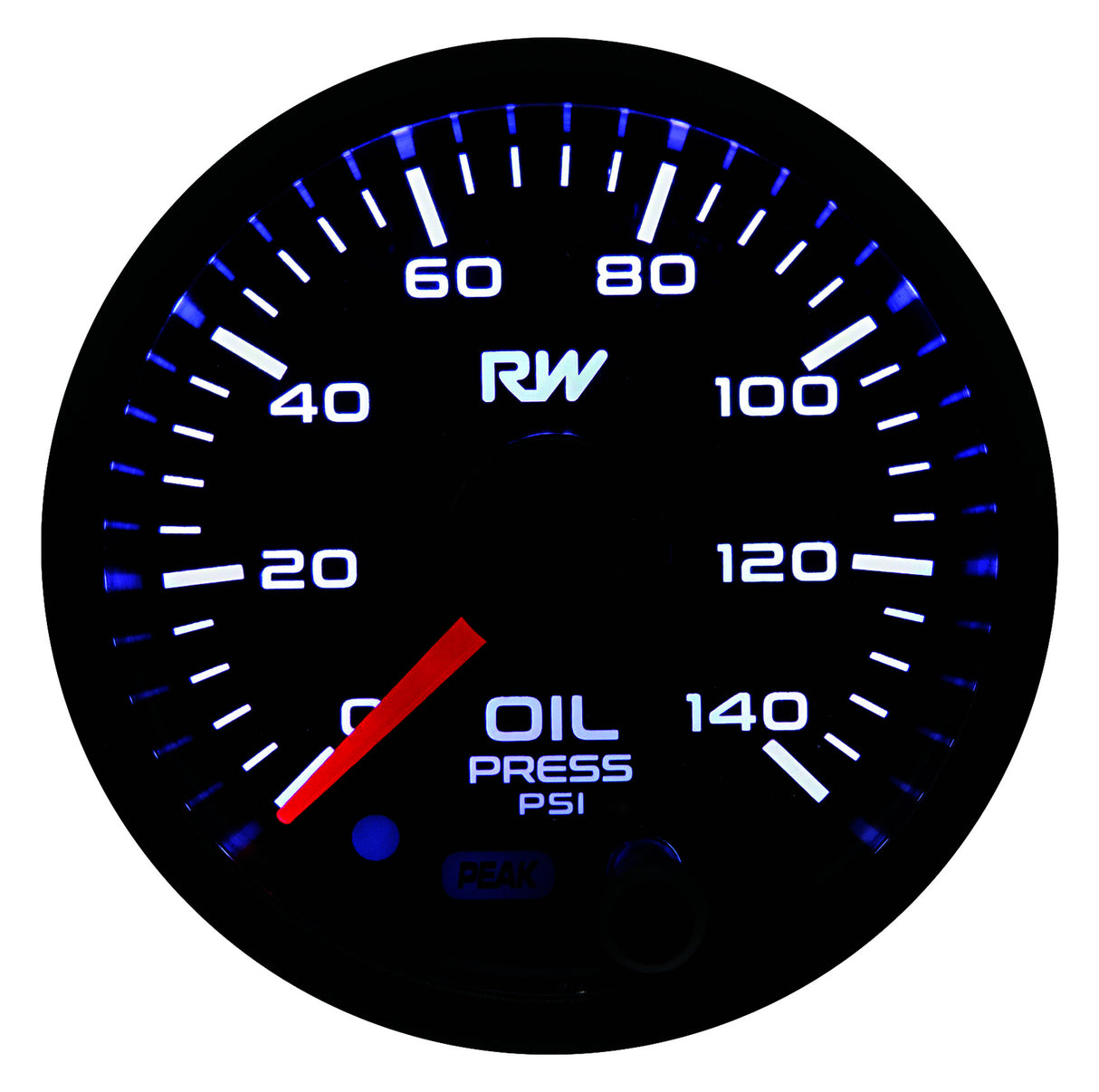 Raceworks 52mm Electronic Oil Pressure Gauge Kit | VPR-303