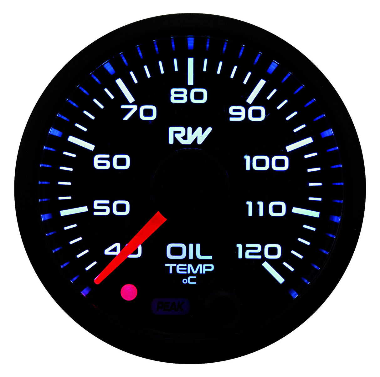 Raceworks 52mm Electronic Oil Temperature Gauge Kit | VPR-304