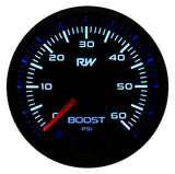 Raceworks 52mm Electronic Diesel Boost Gauge Kit (60PSI) | VPR-309