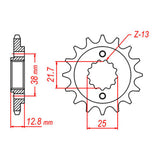 XAM Sprocket Kit Kawasaki KLR650 '22-'24 X-Ring - Gold 15/43