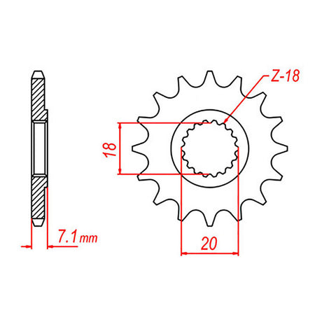 XAM Sprocket Kit Suzuki RM125 X-Ring Gold 12/51