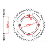 XAM SPKT KIT YAM YZ85 SW 02-18, YZ65 (428 conv)  14/47