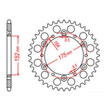 XAM Sprocket Kit Yamaha TT250 R '96-'98 & '03-'04 - 520NSD 14/44