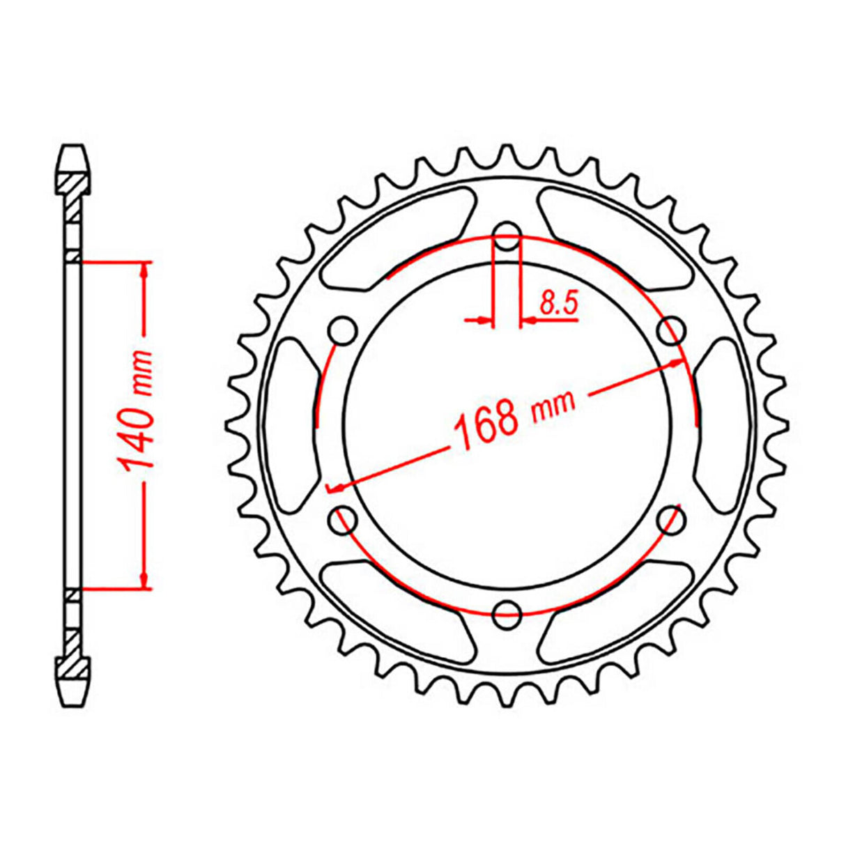 XAM Sprocket Kit BMW F800GS '08-'12 - 525AX 16/42