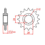 XAM Sprocket Kit Honda CB600F Hornet '-06 X-Ring 15/42