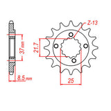 XAM Sprocket Kit Suzuki GS500F&E (16-39) X-Ring Gold