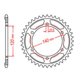 XAM Sprocket Kit Suzuki TL1000R X-Ring 17/39