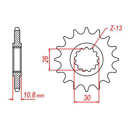 XAM Sprocket Kit Yamaha YZF-R1'06-'08 X-Ring Gold 17/45