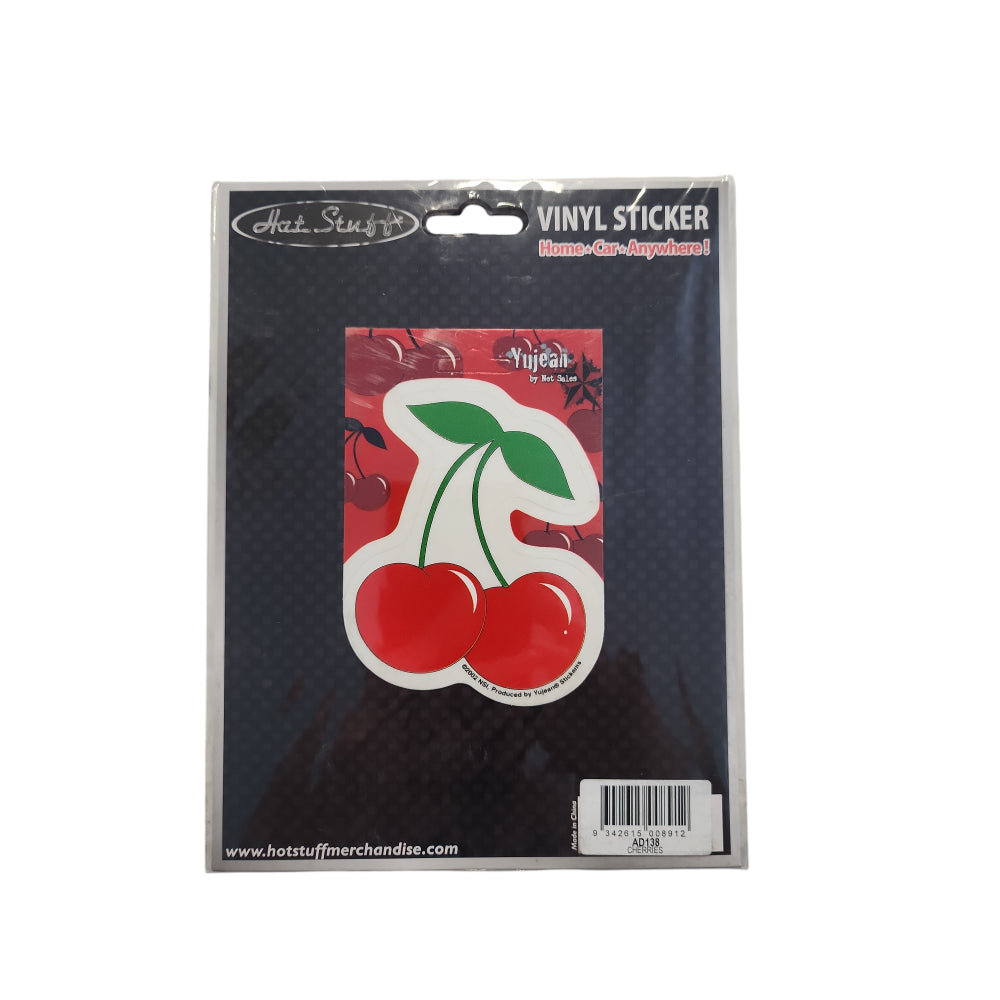 Red Cherries Premium Die Cut Sticker