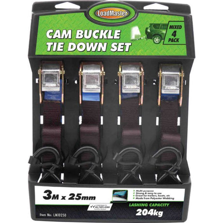 Cam-Buckle-Tie-Down-Set-25mm-x-3m-204kg-4pc