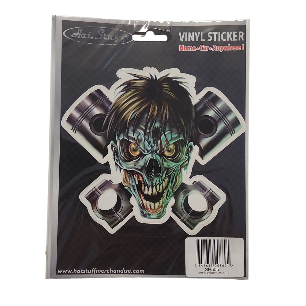 Zombie Pistons Premium Die Cut Sticker