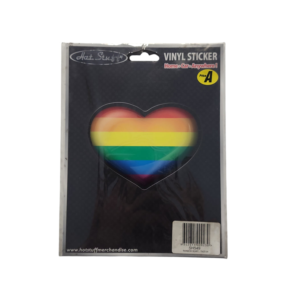 Rainbow Heart Premium Die Cut Sticker